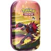 Pokémon TCG: Scarlatto & Viola - Favola Avvolta Mini Tin - Zoroark (2 buste booster e 1 foglio di adesivi)