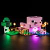 MENZAVA Kit di Illuminazione a LED Compatibile con LEGO Minecraft La casa del maialino 21268 Modello da Costruire - Set di luci a LED per Il Modello (Non includere Il Modello)