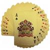 YIMINGOUFEI Carte da Poker di Lusso Dorate, Mazzo da 54 Carte Impermeabili con Motivo Olografico, Playing Cards Premium per Famiglia, Campeggio e Feste