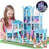 Anby families Casa dei Sogni con Bambola e Luci,Regalo Bambina 3-7 Anni Giocattoli,Casa delle Bambole Giocattoli per Ragazze