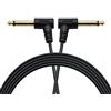 GINTOOYUN Cavo per chitarra da 6,35 mm TS maschio a 6,35 mm TS maschio, cavo di prolunga audio mono a 90 gradi, adatto per chitarre elettriche, amplificatori, mixer, microfoni.
