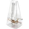 BORDEAG Metronomo meccanico, 87 × 201 × 110 mm, metronomo pianoforte, metronomo ad alta precisione battito 0, 2, 3, 4, 6, per esercizi musicali, adulti, bambini, principianti, professionisti, noce