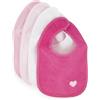 BIECO Minene 10105638 - Bavaglino a bandana per bambina, set da 4