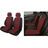 Cora manufacturing Serie completa coprisedili Fast&Smart tg. media tess. misto cotone nero/rosso