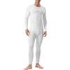 Channo Uomo Set Intimo Termico: Maglia Termica Biancheria Intima Sci Invernale Pantaloni Manica Lunga Funzionale Bianco XXL
