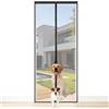 Apalus VP Pro Zanzariera Magnetica per Porta Balcone, Fibra di Vetro Ignifuga e Antigraffio, Chiusura Magnetica Forte, Banda Adesiva 3,8 cm Extra Larga, Rete Antizanzare Non Accorciabile, 95x200 cm