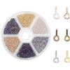 KARELLS Viti ad Occhiello, Ganci a Vite con Occhiello, 900 Pezzi Ganci Avvitabili, Mini Occhi a Vite Ganci Autofilettanti, Occhielli a Vite, per Gioielli Creazione di Artigianato Fai da Te, 4 x 8 mm