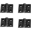 CALLYSONIC 4 cerniere in nylon, 30 mm x 40 mm, riducono il rumore, cerniere per porte fisse, armadi, finestre, moderne, nero, dipinto, montaggio della porta, porta