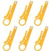 lasuroa 6pz Mini Spelafili, 9cm Utensile Spelafili Mini Pinza Spelafili di Rete Spellafili Punch Down Cutter per Cavi di Rete Telefono RJ45/Cat5/CAT-6 Cavo Dati Cavo UTP