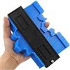 Helweet Strumento di Misurazione del Contorno, Contour Duplicator Gauge, Duplicatore di Contorni, Calibro di Plastica di Contorno, Replicatore di Contorno, per Piastrelle, Pavimenti, Tubi, Blu, 140 mm