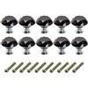 Longsing Pomelli di Cristallo Maniglie e Pomelli Cassette Tiri del Cassetto di Cristallo di Cristallo del Diamante di 10PCS 30mm con vite per Ufficio a Casa