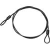 PATIKIL Cavo Acciaio Inossidabile Rivestito Vinile 3/16 Dia Anelli, 4ft (48) Cavo Flessibile Catena Sicurezza Lanyard per Illuminazione Palco Esterna Lucchetti Bagagli, Nero