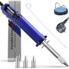 WEP 929D VI Dissaldatore Aspira Stagno Elettrico 180W con Stabilizzazione della Temperatura, Aspirastagno Rimovibile e 3 Ugelli con Funzione Pompa(EU)