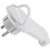 oniroview Set 2 pezzi Spina schuko angolare extra piatta super slim 16A 250V con manico per cavi 3 x 1,5mm colore bianca