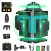 Tdyon Livella Laser Autolivellante 16 Linee, 4 x 360° Livello Laser Blu, 2 x Batterie, Autolivellante, Supporto Rotante, Telecomando