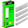 meite Chiodi Brad 18GA Zincati, Set da 4 Misure (16 mm, 19 mm, 25 mm, 32 mm), Chiodi di Finitura a Testa Piccola per Chiodatrice Pneumatica o Elettrica, Confezione da 4.000 Pezzi