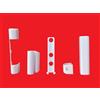 FTF - Fenstertechnik Siegenia Set di 5 tappi di copertura per finestre in plastica della serie Favorit in bianco RAL 9016 per cuscinetti a forbice, angolo del nastro, cuscinetto angolare e nastro angolare