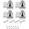 Khvaeif Serrature Vetrina, 4 Pezzi Chiavistello per 5-8 mm Vetro Porta, Serrature in Vetro per Case e Negozi