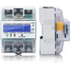 BOSYTRO Contatore di energia elettrica, Contatore Energia Elettrica Trifase 220/380V 5-100A Contatore elettrico digitale trifase a 4 fili, Misuratori digitali per sistemi di misurazione della potenza