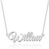 UMAGICBOX Magnifico collier con nome personalizzato, scegli tra 14 stili di font, ciondolo personalizzabile in acciaio inossidabile placcato oro 18 carati e argento sterling, regalo unico per lei, 40