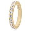 Qudo Anello Eternity Big Memory Ring in acciaio inox placcato oro PVD