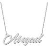 UMAGICBOX Splendida collana con nome personalizzabile, 14 stili di scrittura, ciondolo personalizzabile, placcato in oro 18 carati, in acciaio inossidabile, regalo unico per lei, 40 cm, Oro