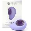 Organics Pharm Venice Italy CRYSTAL WAVE di ORGANICS PHARM, Spazzola Pulizia Viso Ricaricabile a 3 Velocità in Silicone Impermeabile | Applicatore a Caldo con Pietra di Quarzo Naturale | Biostimolazione LED | Microcircolo