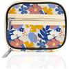 Serfeymi Portapillole settimanale da viaggio, portapillole da borsa con portapillole rimovibile da 7 giorni, elegante organizer da viaggio per medicinali, vitamine, integratori - Fioritura 02