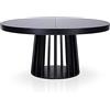 Menzzo Eliza Tavolo, Legno ingegnerizzato, Nero, L150 x P100 x H76 cmAvec rallonge : L300cm