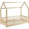 BAÏTA - Letto infantile capanna Tiny pino massiccio 70 x 140 rete inclusa