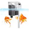 Sporgo Filtro Acquario Esterno: 250 l/h Filtro per Acquario Esterno Regolabile per Acquari da 30/60 Litri, Filtro da Parete per Acquario, Filtro Esterno a Flusso per Acquari