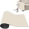 Xynovate Tappetino Tiragraffi Adesivo per Gatti | Protezione Divano Graffi Gatto, Riutilizzabile e Tagliabile, Ideale per Mobili e Pareti（Bianco sporco,30x100cm）