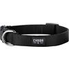 Chaba Collare per cane taglia grande | Regolabile 45-78 cm | Larghezza 3 cm | Tessuto resistente | NO SHARP | Leggera e morbida | Collarino cani | Forte Chiusura | Dog Collar | NERO - XXL