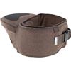 Hippychick Hipseat - Marsupio porta bebè, leggero, con supporto per la schiena, design ergonomico, cinghia regolabile, adatto per bambini da 6 mesi a 3 anni, denim moka