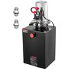 VEVOR Pompa Idraulica per Sollevatore Rimorchio Centralina Idraulica Azione Doppia 2600 giri/min Flusso 3,4L/min, Pompa per Rimorchio Piattaforma con Serbatoio d'Olio in Metallo da Officina