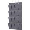 MIJOMA 16 scomparti - Mensola pieghevole in tessuto non tessuto - Organizzatore armadio - Conservazione armadio per vestiti, campeggio e viaggi - Grigio (45 x 110 cm)