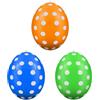 HCQC Uovo di Pasqua Gonfiabile Gigante XXL- Prato e Cortile - Palloncino Decorativo Pasquale Resistente - Ideale per Caccia alle Uova e Addobbi Pasqua (Arancione + Verde + Blu)
