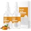 Eniyou 2 Pezzi Kojic Acid Serum Turmeric Serum Viso Anti Macchia Siero Anti-Ossidante Alla Curcuma Attenua Le Macchie Scure E Le Rughe Idrata E Nutre Tonifica La Pelle Adatto A Tutti I Tipi Di Pelle 30ml