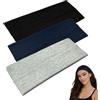 WESTEND CHOICE Fasce per capelli larghe 9 cm, confezione da 3 pezzi, morbide, in tinta unita, elastiche, unisex, per donne e uomini, palestra, yoga (set misto B)