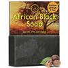 O Naturals Sapone Nero Africano Detergente - Ricco di Burro di Karité, Giova alle Pelli a Tendenza Acneica, Sapone Naturale per Uomo e per Donna, Saponetta per il Viso, Sapone Uomo Idratante Nero