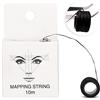Ejoyous Filo per Mappatura Sopracciglia Microblading, Strumento Marcatore per Pre-disegno e Styling Sopracciglia, 10m