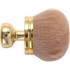 FDEETY Pennello Kabuki Rotondo Manico Dorato Professionale Trucco Viso Fard Cipria Fondotinta Cosmetico Setole Morbide
