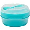 Carl Oscar Nice Cup - Contenitore per snack Bento Box con mattonella di raffreddamento, mantiene il fresco diverse ore, posate incluse, colore: Turchese