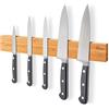 Joeji's Kitchen Barra Magnetica per Coltelli 40cm - Legno di Bambù - Magnete Coltelli da Cucina da Parete - Perfetto per Utensili in metallo e Utensili da Cucina
