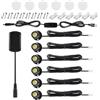 AMFUN 6PCS Mini Faretti a Spot, USB 5V 1W Vetrina per Gioielli Luci Dimmerabili LED Spot, Piccola Luce D'accento, Faretti da Lncasso a LED per Vetrine, Gioielli, Armadi, Modelli
