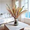 Dyiouxin Erba di pampa, 53 pezzi, fiori secchi naturali, eucalipto, fiore di canna, per soggiorno, decorazione per la casa, matrimonio, fai da te, decorazione da tavolo da pranzo