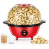FOHERE 4,5L Macchina Popcorn, 700W Macchina per Pop Corn Include 2 Misurini per Chicchi di Mais, Zucchero e Olio, Agitazione Automatica Pop Corn Macchina per le Vacanze e le Serate al Cinema