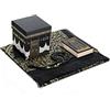 ihvan online, Set di tappeti da preghiera con mini scatola regalo cubico Corano e Kaaba, perline da preghiera Tasbih, Soft Sajadah, tappetino Namaz, regalo islamico per Eid, Ramadan, Hajj e Umrah