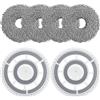 Cosy Living 4 panni con 2 supporti di ricambio accessori per Roborock Qrevo S/Qrevo Master/Qrevo Pro/Qrevo Plus/Qrevo Maxv/Qrevo Slim, robot aspirapolvere pezzi di ricambio