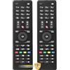 Auilzlz Confezione da 2 Telecomando di ricambio universale RC4875 compatibile con Telefunken TV RC4870